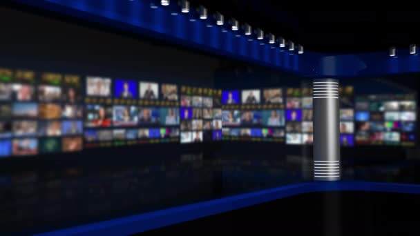 Στούντιο Τηλεόρασης Στούντιο Στούντιο Ειδήσεων Ιστορικό Ειδησεογραφικών Αιθουσών Για Εκπομπές — Αρχείο Βίντεο
