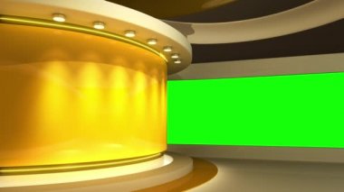 TV Stüdyosu. Stüdyo. Haber stüdyosu. Haber Yayın için Haber Odası Arkaplanı. TV istasyonundaki stüdyoda bulanıklık. Haber kanalı tasarımı. Kontrol odası. 3B görüntüleme