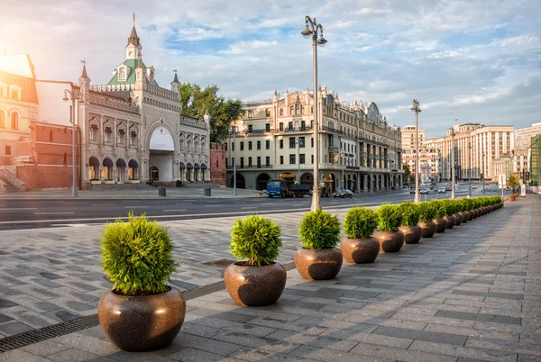 Oude gebouwen van centrale Moskou — Stockfoto