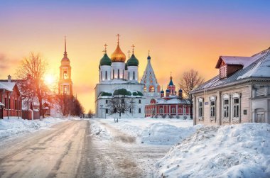 Kolomna Kremlin akşam görünümü