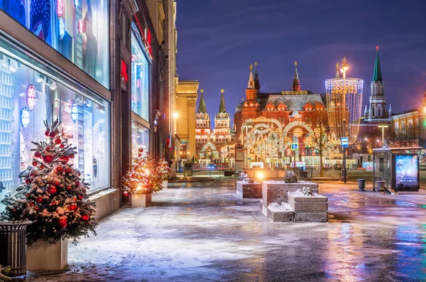 도시의 크리스마스 조회 — 스톡 사진