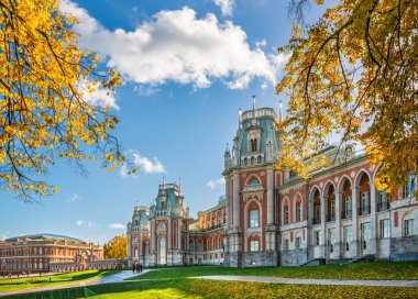     Tsaritsyno Sarayı ve gökyüzü