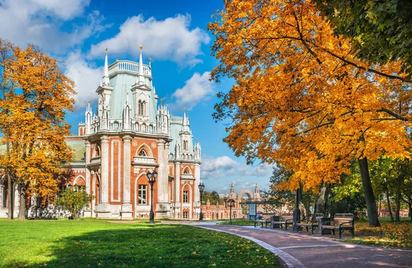 Parte do palácio em Tsaritsyno — Fotografia de Stock