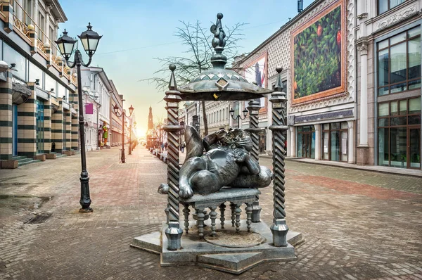 Казанский кошачий памятник — стоковое фото