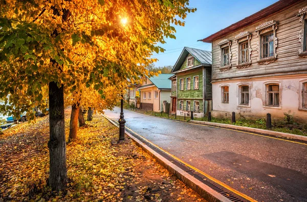 Staré ruské domy — Stock fotografie