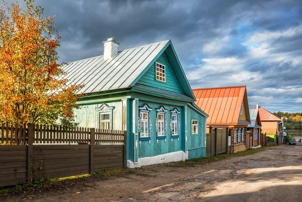 Casas na rua Nikolskaya — Fotografia de Stock