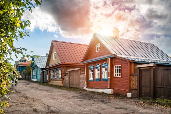 Domy na Nikolskaya Street — Stock fotografie