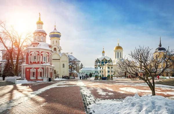 Каплиця і храми Лаври — стокове фото