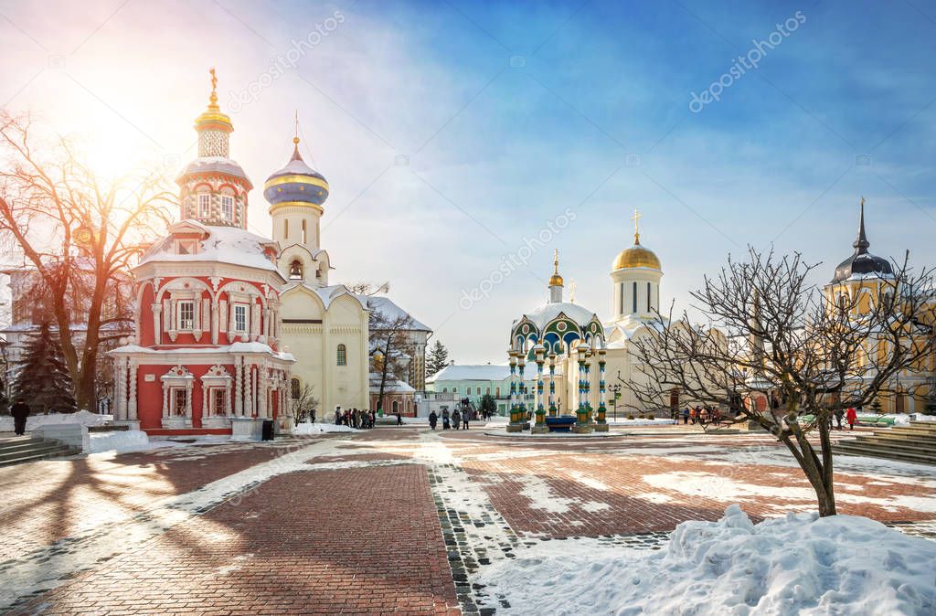 Chapel and temples of the Lavra