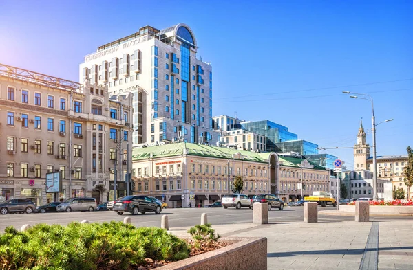 Gebäude Der Smolensky Passage Smolenskaja Platz Moskau Einem Sonnigen Sommertag — Stockfoto