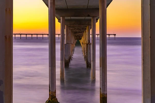 Ocean Beach Pier San Diego California Great Travel Tourist Destination — Stock Photo, Image