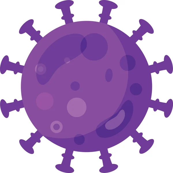 Illustration Zum Einzelligen Coronavirus Covid Stockbild