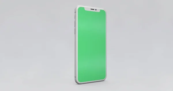 Iphone Green Screen Макет Графічний Дизайн — стокове фото