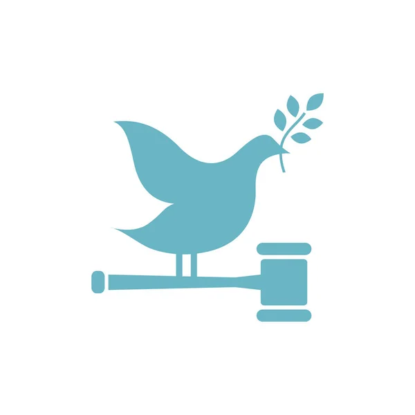 Hakimin çekiç gerçekçiliği - beyaz arkaplanda izole edilmiş - sanat vektörü