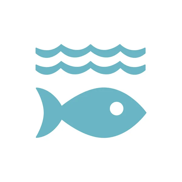 ウォーター ラインのアイコンの下の魚します ストックベクター C Visualgeneration