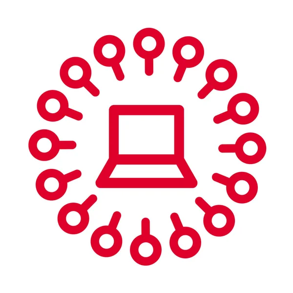 Sanal toplantı. Beyin fırtınası ve takım çalışması. Beyaz arkaplanda izole edilmiş uzaklık öğrenme düz vektör simgesi.