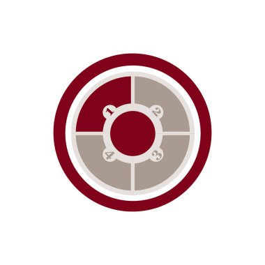 Soyut 3d Infographic Şablonu ve başarı için 4 adım. Broşür, diyagram, iş akışı, zaman çizelgesi, web tasarımı seçenekleriyle iş çemberi şablonu. Vektör Eps 10