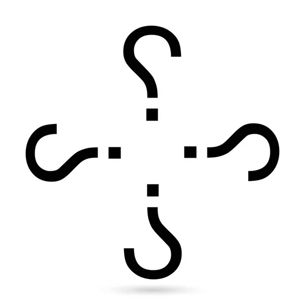 Icono de signo de interrogación ilustración vectorial sobre fondo blanco — Vector de stock