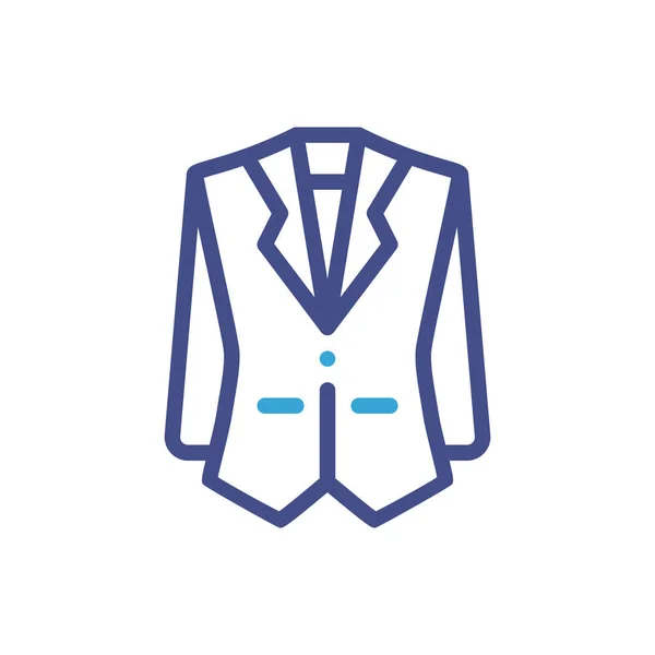 Men blazer or jacket symbol simple silhouette icon on background — 스톡 벡터