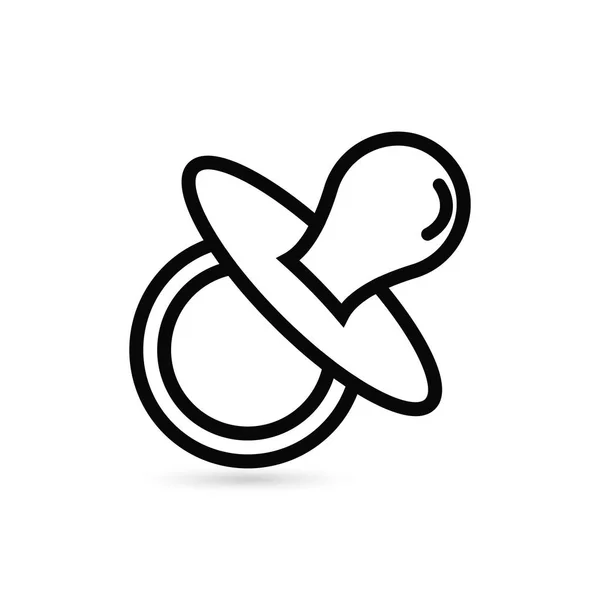 Meme ucu yassı ikonu. Web tasarımı ya da mobil uygulama için bebek eşyalarının tek bir yüksek kaliteli taslak sembolü. Tasarım logosu, ziyaret kartı vs. için ince meme ucu işaretleri. Göğüs ucunun ana hatlarını çiz