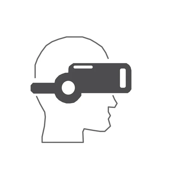 Vr glasögon för smartphone vektor illustration. Virtual reality box för smartphone. — Stock vektor