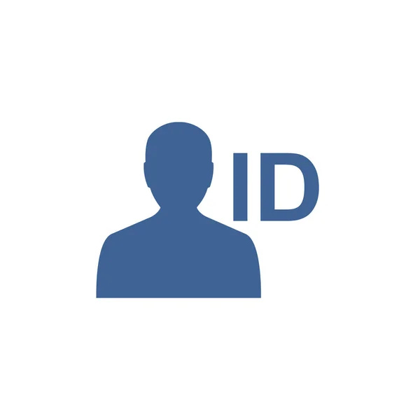Icona vettoriale. Simbolo dell'illustrazione vettoriale del tag di identità. Patente di guida logo . — Vettoriale Stock
