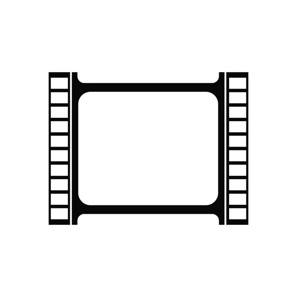 Siyah grunge film şeridi ile gölge kare zemin üzerine çizik. Vektör.