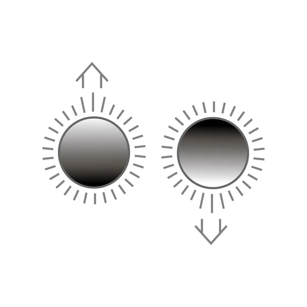 Helderheid max vector pictogram geïsoleerd op de achtergrond. Trendy zoete symbool. Pixel perfect. illustratie ps 10. — Stockvector