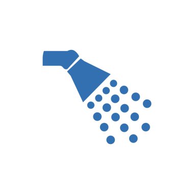 Arka plan üzerinde izole trendy düz stil duş simgesini. Web sitesi tasarımı duş simgesi logosu, app, UI duş simgesi sayfa simgesi. Duş simge vektör çizim, Eps10.