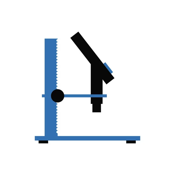 Microscopio digital. Icono de esquema vectorial aislado sobre fondo blanco . — Vector de stock