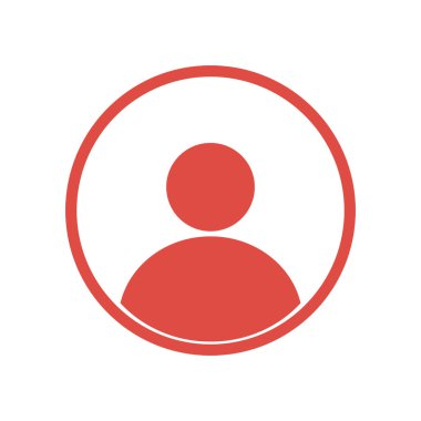 Kullanıcı simgesi simgesi. Kişi sembolü. İnsan avatarı. Düz stil..