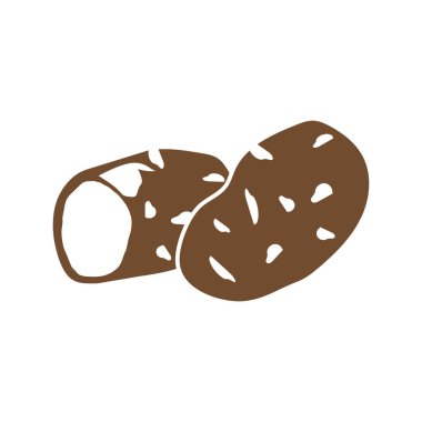 Yeni Sarı Çiğ Tüm Soyulmamış Patates ve Kabuklu Soyulmuş Patates Vektör Kümesi Beyaz Arkaplan 'da izole edilmiş olarak yakın plan