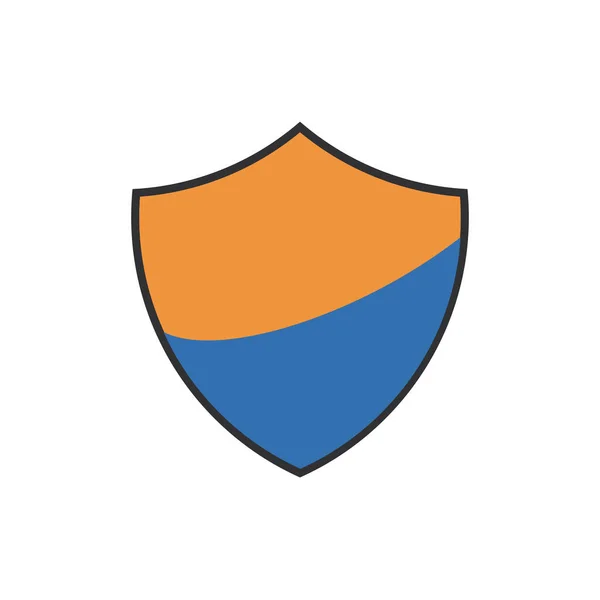 Kalkan Güvenlik Logosu Tasarımı. Vektör İllüstratör Bölüm 10