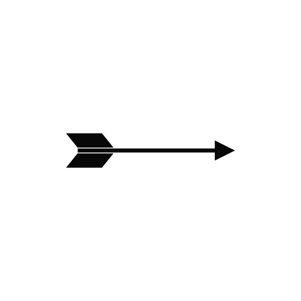El ikonu. Beyaz zemin üzerinde siyah ok vektör illüstrasyonu. Eps 10 — Stok Vektör