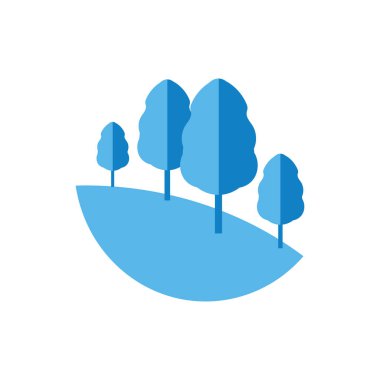 doğa manzara arka plan, cuted düz tasarım, illüstrasyon vektör