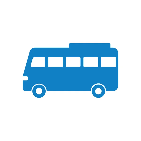 Bussikon vektor, fast logotyp illustration, piktogram isolerad på vit — Stock vektor