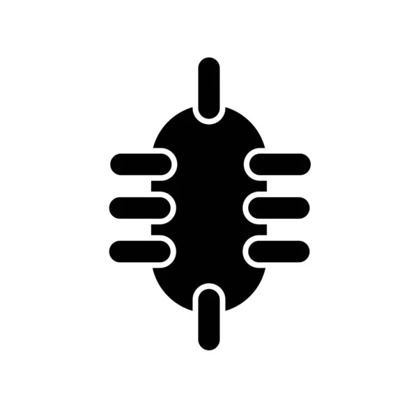 Bactérie Icône Illustration Isolé Vecteur Signe Symbole — Image vectorielle
