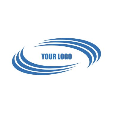 Hilal şeklindeki çember grafikler şirket logosu olarak kullanılabilir..