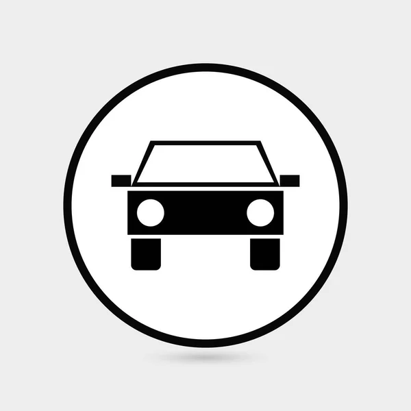 Вектор значка автомобиля icon.car на сером фоне. Векторная иллюстрация — стоковый вектор