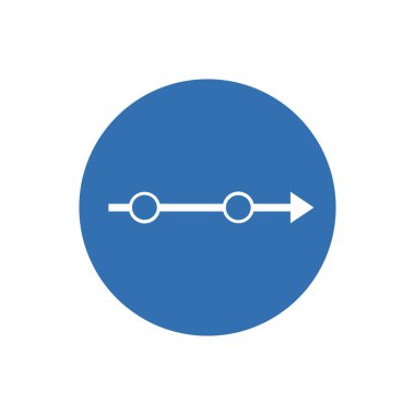 Ok Sağ vektörü simgeyi yuvarladı. Resim biçimi bir dairenin içindeki düz simge sembolüdür.