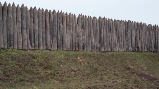 Old Wooden Wall Wooden House — Stock Video