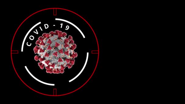 Covid Pris Sous Champ Application Coronavirus Pandémique — Video