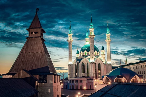 Russia. Tatarstan. Kazan Kremlin. Mosque Kul Sharif. — Stock Photo, Image