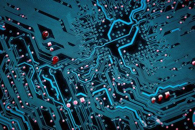 Closeup elektronik devre kartı arka plan