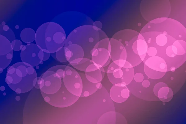 Abstract light circular bokeh background illustration in blue and violet colors — Stock Photo, Image