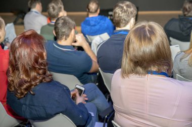 iş konferans kitle arka görünümü kapatın.