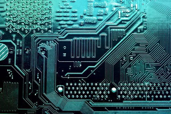 Bilgisayar elektronik devre yakın çekim — Stok fotoğraf