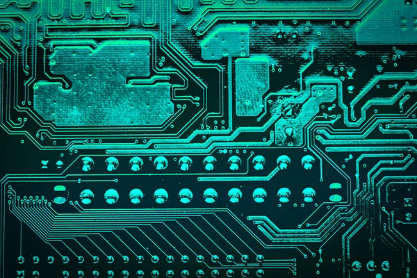 Circuit board. Elektronische computer hardware technologie. Digitale moederbord chip. Technische wetenschap achtergrond. Geïntegreerde communicatie processor. Informatietechniek. — Stockfoto