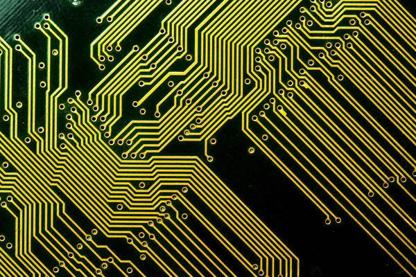 Circuit board. Electronic computer hardware technology. Motherboard digital chip. Tech science background. Integrated communication processor. Information engineering component. — Stock Photo, Image