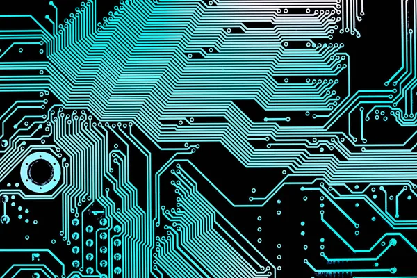 Motherboard digital chip. Circuit board. Electronic computer hardware technology.